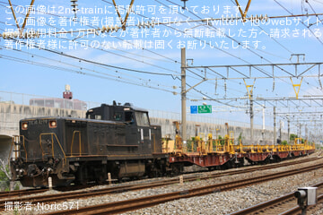 【JR九】DE10-1209牽引によるロンチキ10両編成の城野工臨実施