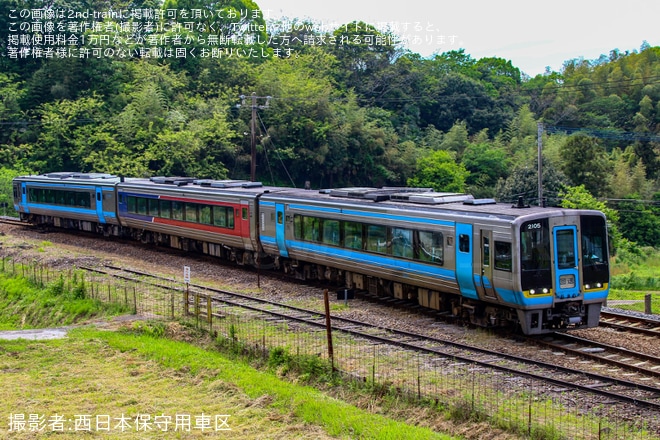 【JR四】2000系・N2000系3両が春季多客輸送終了で松山運転所へ返却回送を不明で撮影した写真