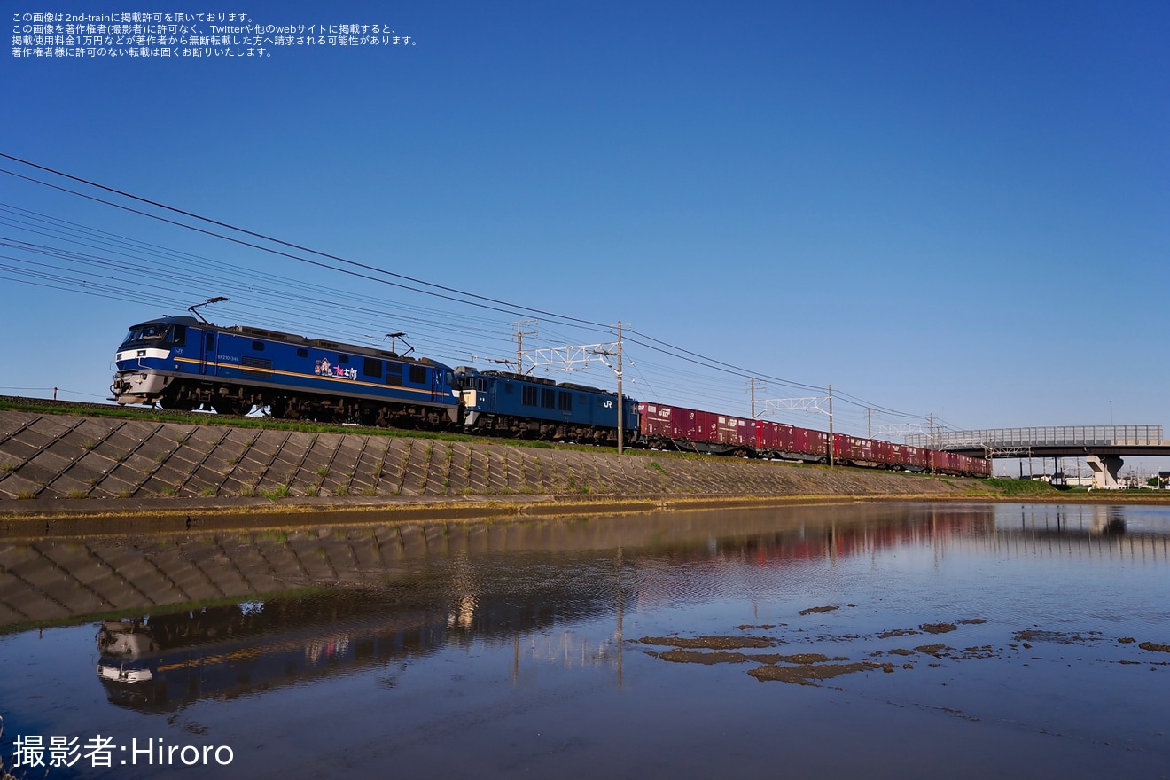 【JR貨】EF64-1042が静岡貨物へ無動力回送の拡大写真