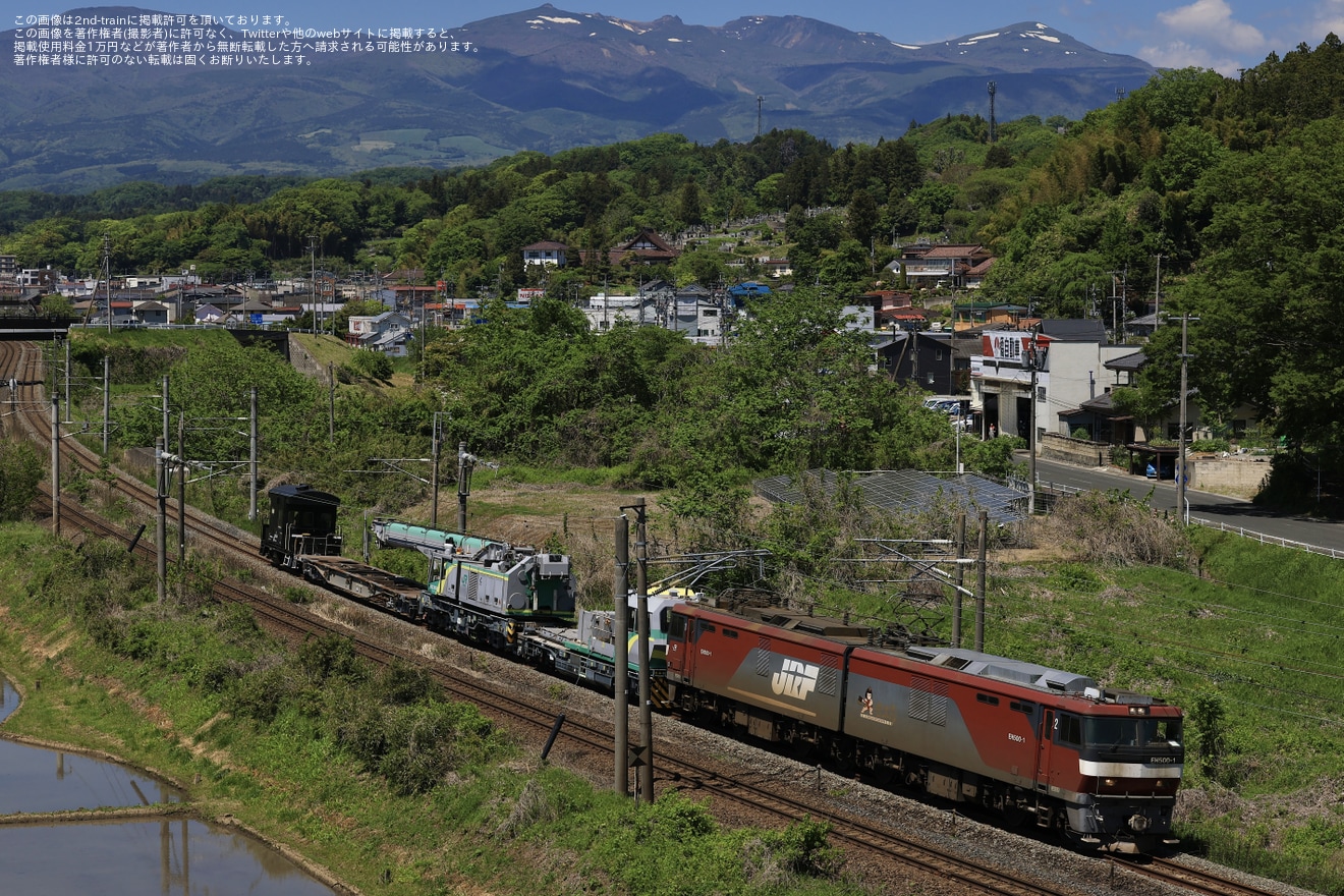 【JR貨】鉄道クレーン車甲種輸送(202605)の拡大写真