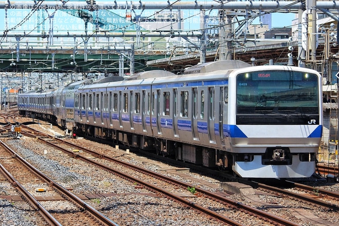 【JR東】E531系カツK409編成 大宮総合車両センター東大宮センター出場を不明で撮影した写真