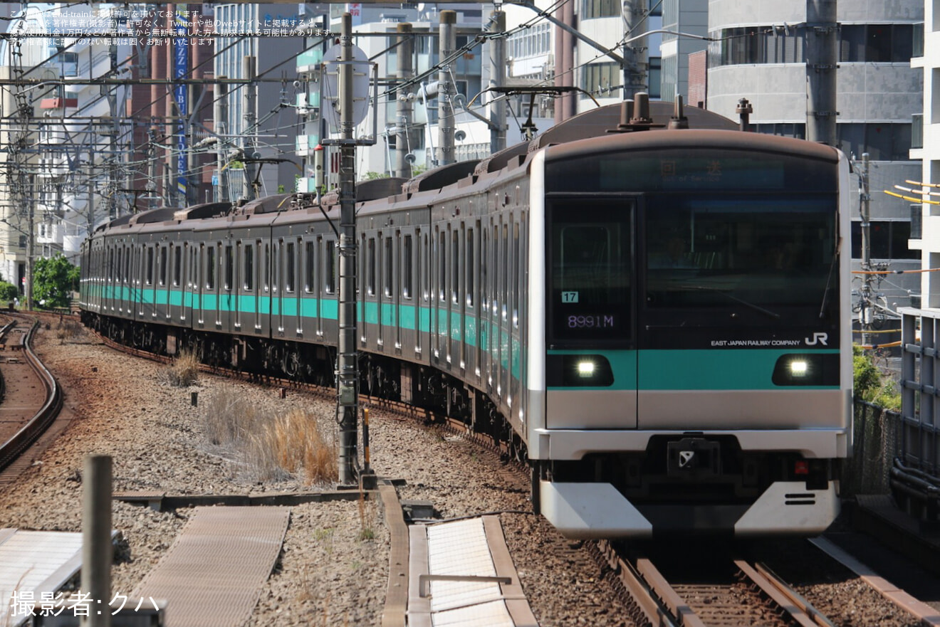 【JR東】E233系マト17編成東京総合車両センター入場回送(202605)の拡大写真