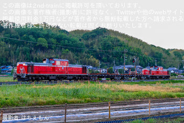 【JR西】DD51-1193とDD51-1109による伊賀上野工臨