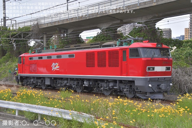 【JR貨】EF510-12広島車両所出場本線試運転を不明で撮影した写真