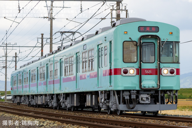 【西鉄】5000形5121F検査出場試運転を不明で撮影した写真