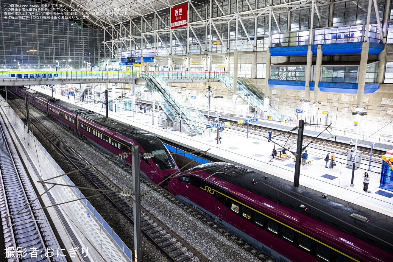 【韓国SRT】SRT向けEMU-320が重連編成で試運転の拡大写真