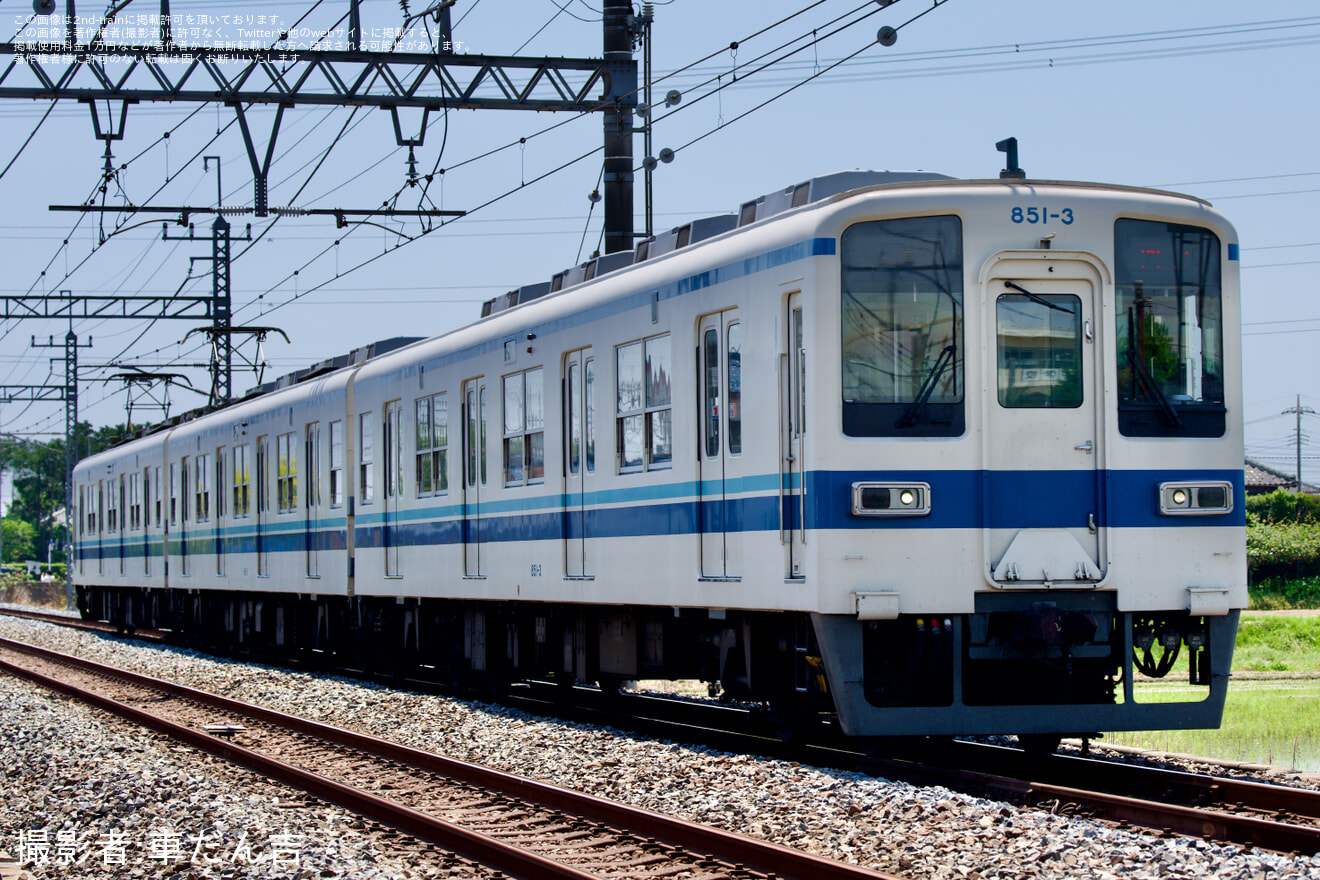 【東武】850型851F 廃車回送の拡大写真