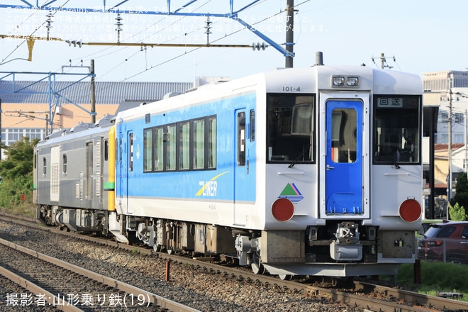 【JR東】キハ101-4郡山総合車両センター出場配給(202605)を不明で撮影した写真