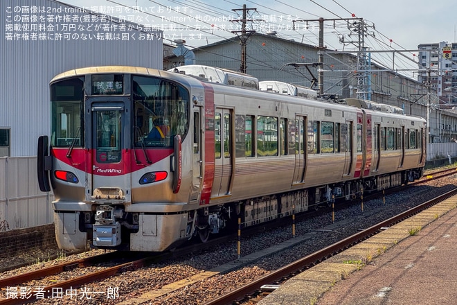 【JR西】 227系ヒロS10編成下関総合車両所本所出場試運転を不明で撮影した写真