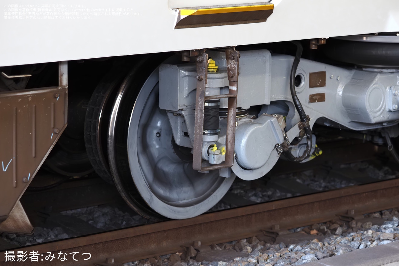 【JR西】289系J02(HD602)編成を使用した台車枠応力測定走行試験の拡大写真