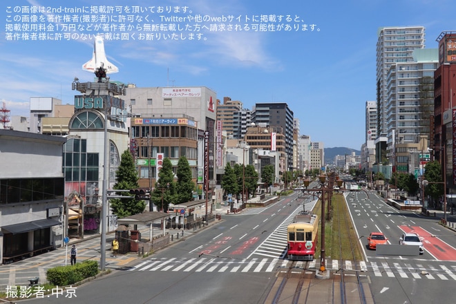 【豊鉄】3203号「復刻デザインラッピング第2弾」運行開始を不明で撮影した写真