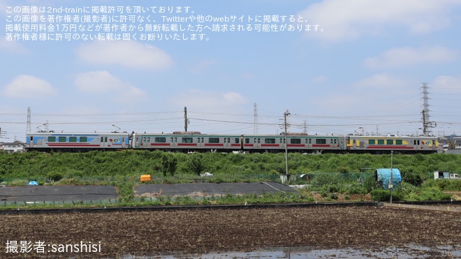 【東急】5000系5109F先頭車2両が長津田車両工場を出場を不明で撮影した写真