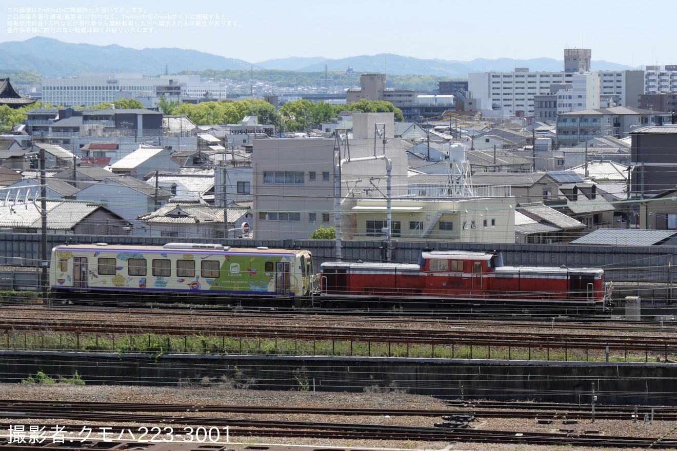 【JR西】キハ120-15向日町での車輪転削に伴う配給輸送の拡大写真