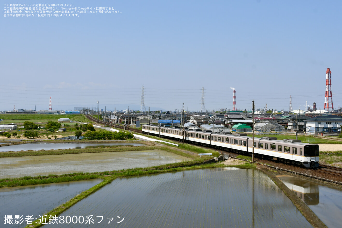【近鉄】5820系DF51が富吉撮影会へ送り込み回送(名古屋線へ貴重な入線）の拡大写真
