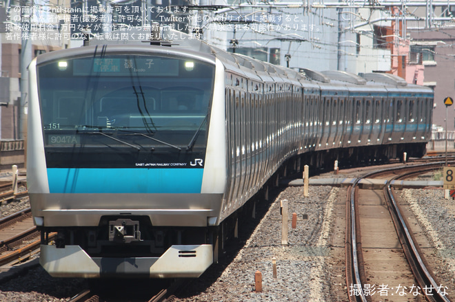 【JR東】京浜東北線線路工事に伴う臨時運行を不明で撮影した写真