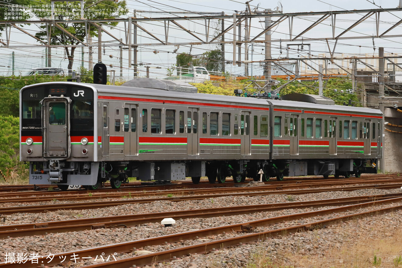 【JR四】7200系R15編成が全般検査を終えて多度津出場の拡大写真