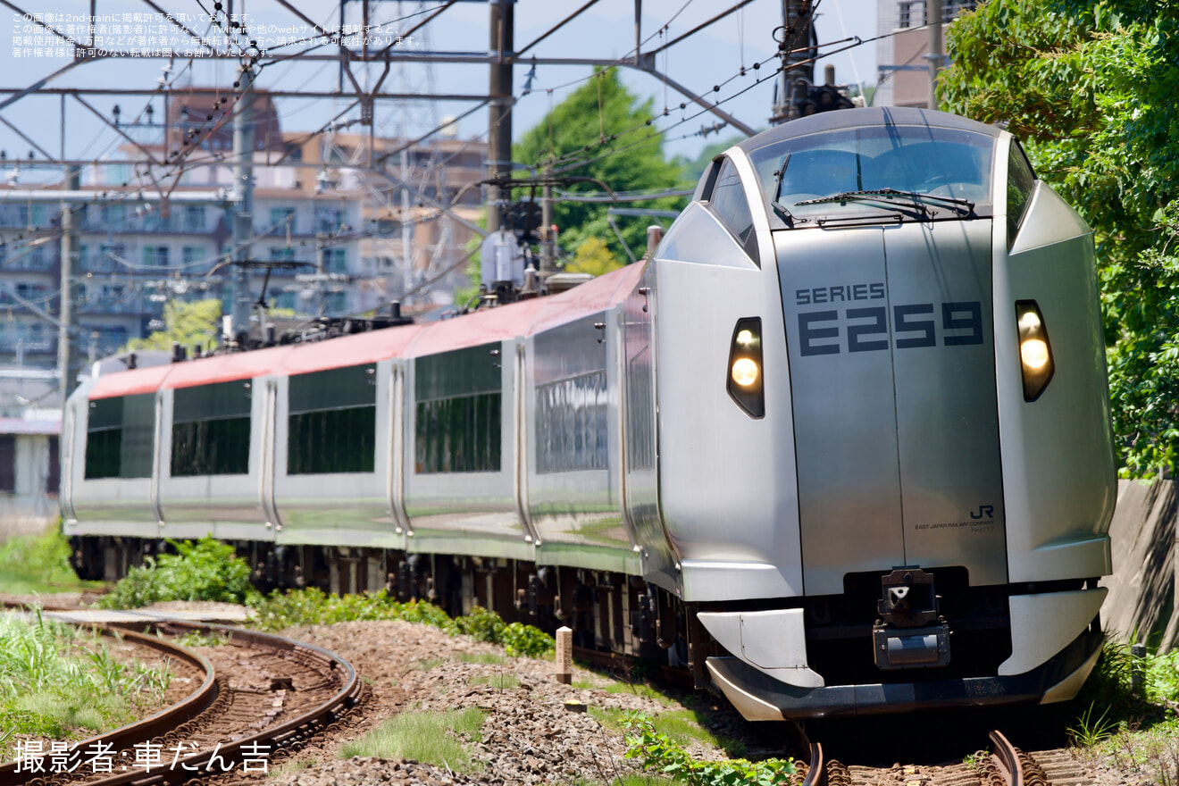 【JR東】E259系クラNe017編成 TASC試運転の拡大写真