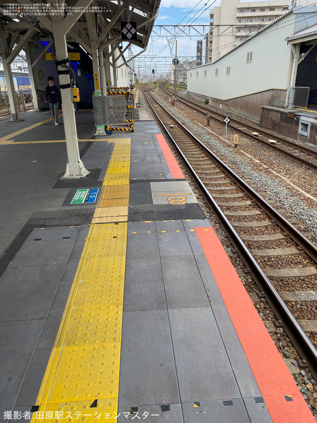 【JR西】吹田駅停車位置目標移動されるの拡大写真