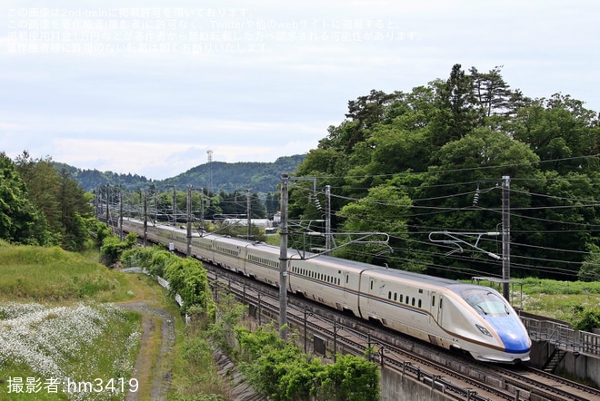 【JR東】「つながる東北号」・「つながる北陸号」を運行を不明で撮影した写真