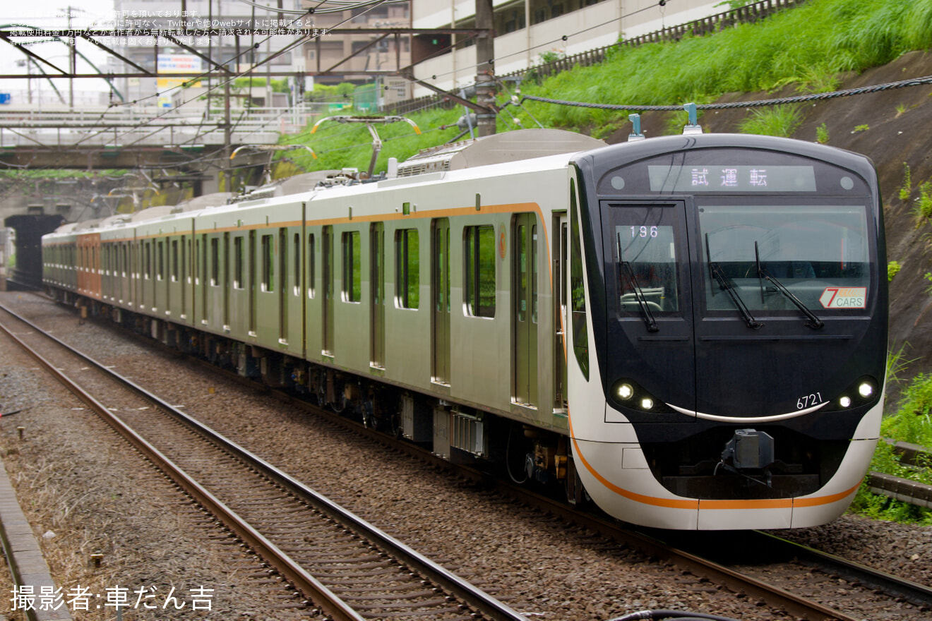 【東急】6020系6121F長津田車両工場出場試運転の拡大写真
