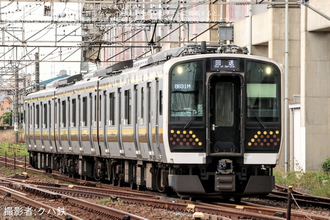 【JR東】E131系TN3編成大宮総合車両センター出場を不明で撮影した写真