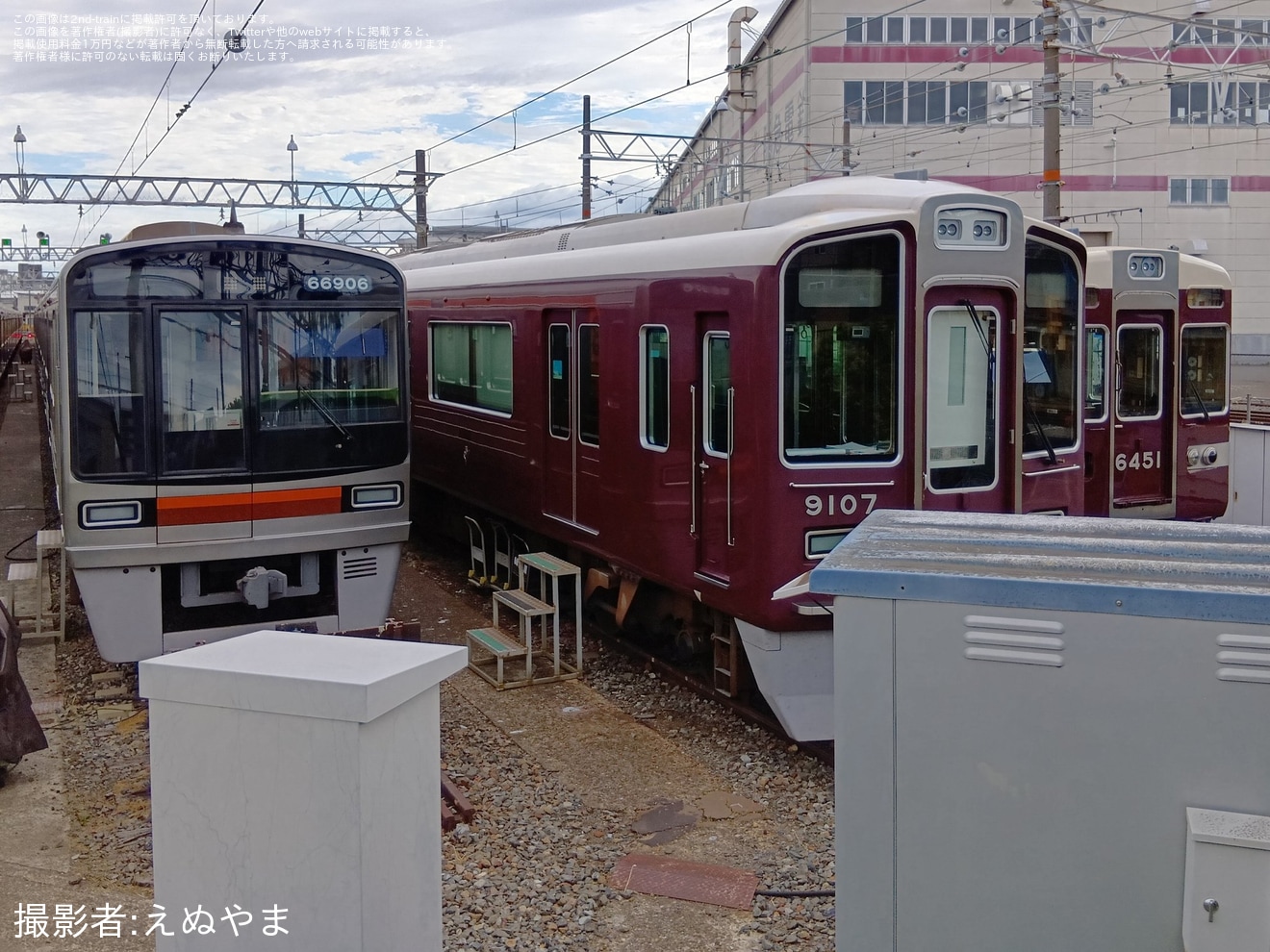 【阪急】6300系6351F 正雀車庫で方向幕撤去が確認されるの拡大写真