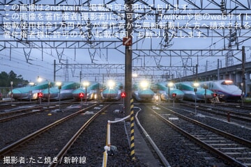 【JR東】那須塩原電留線「新幹線車両早朝撮影会」開催