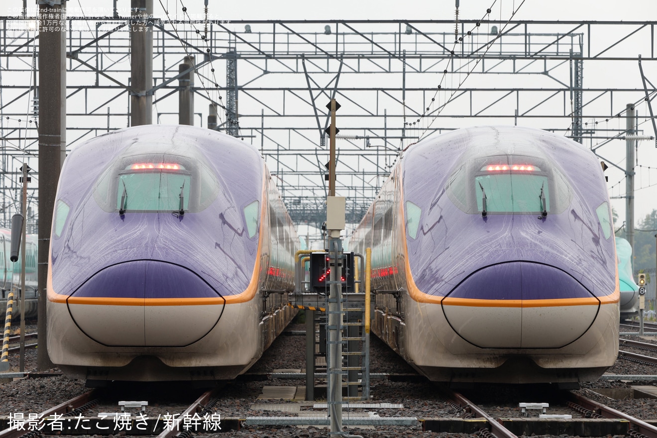 【JR東】那須塩原電留線「新幹線車両早朝撮影会」開催の拡大写真
