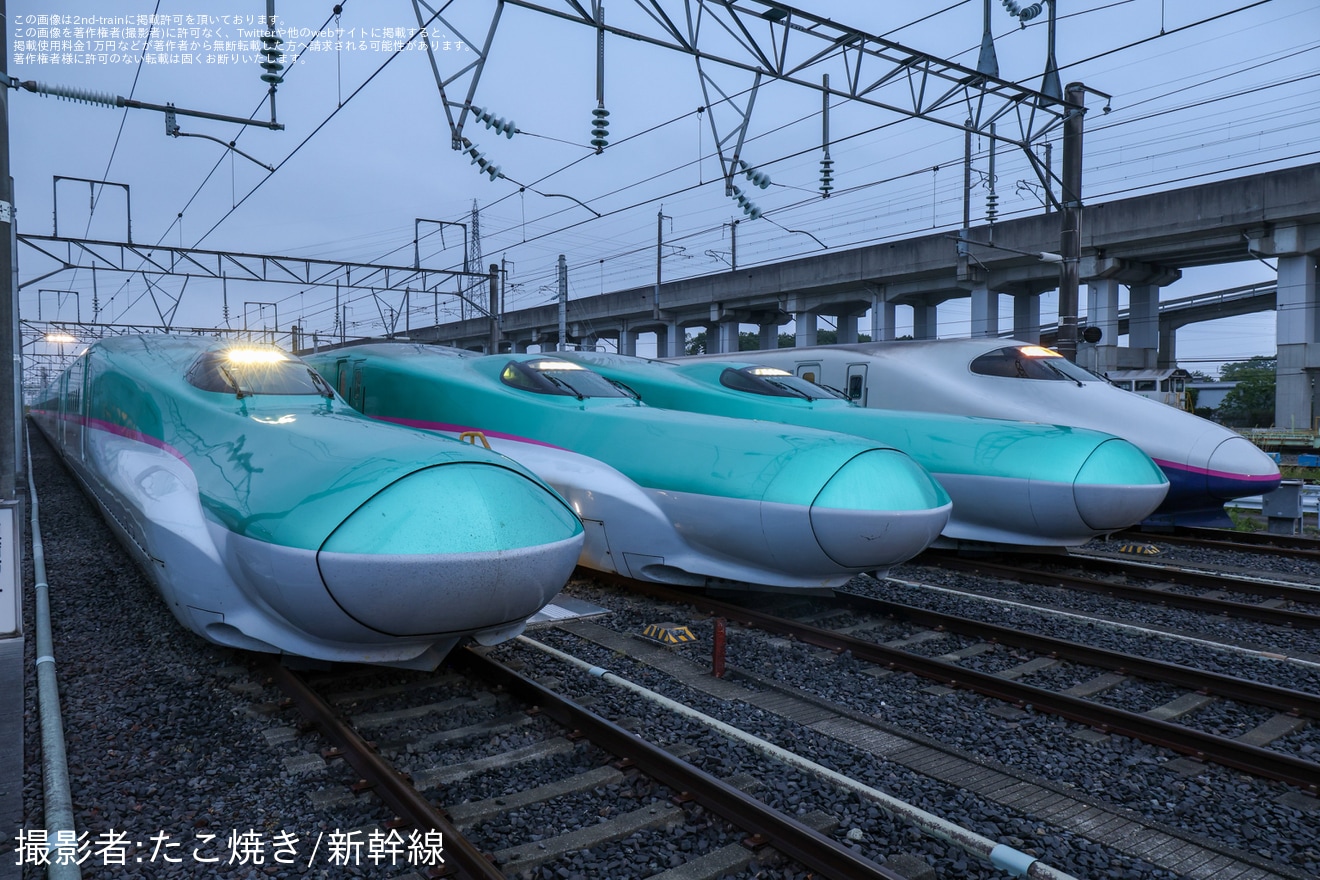 【JR東】那須塩原電留線「新幹線車両早朝撮影会」開催の拡大写真