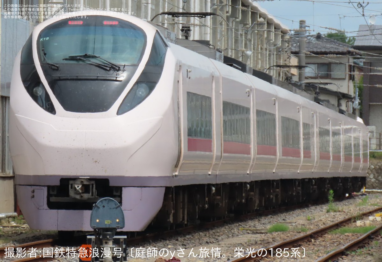 【JR東】E657系K19編成が連結器カバーを取り外しライトやパンタの確認を実施の拡大写真