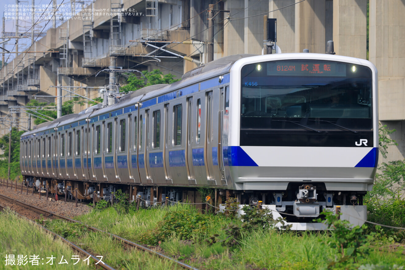 【JR東】E531系カツK456編成郡山総合車両センター出場回送の拡大写真