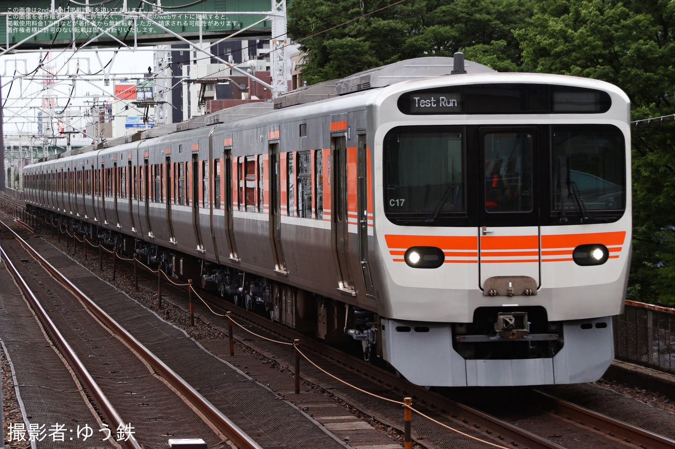 【JR海】315系C17編成が名古屋工場出場試運転の拡大写真