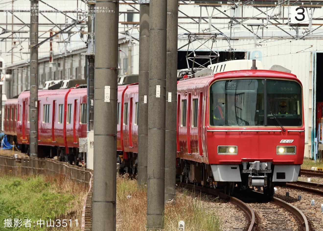 【名鉄】3500系3534F舞木検査場出場試運転 (202605)の拡大写真