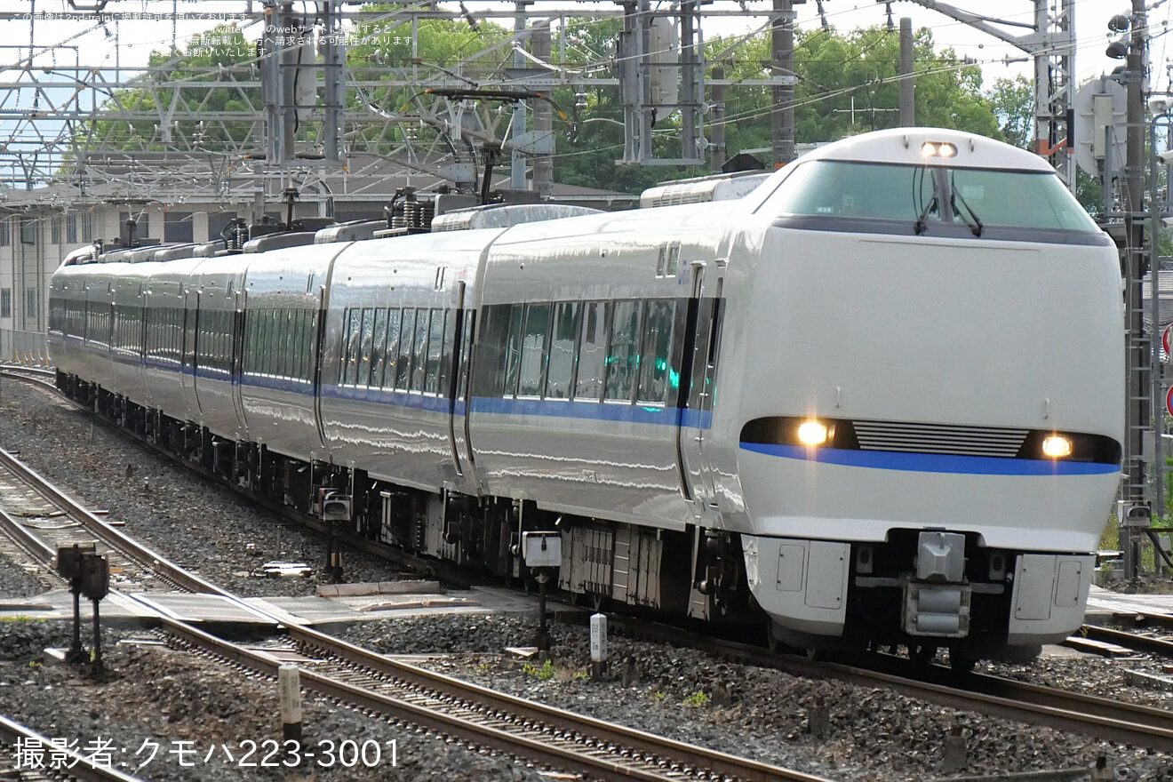 【JR西】683系B38編成吹田総合車両所本所入場回送の拡大写真