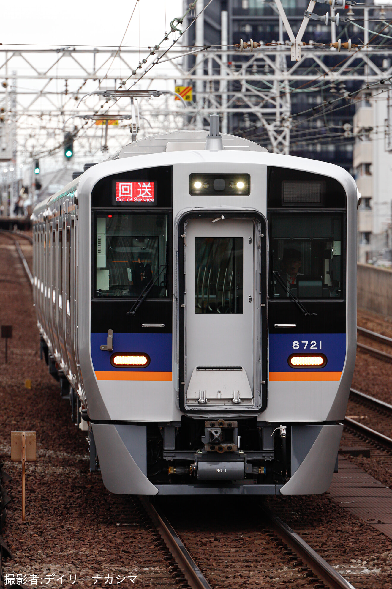 【南海】8300系8721F 千代田工場出場回送の拡大写真
