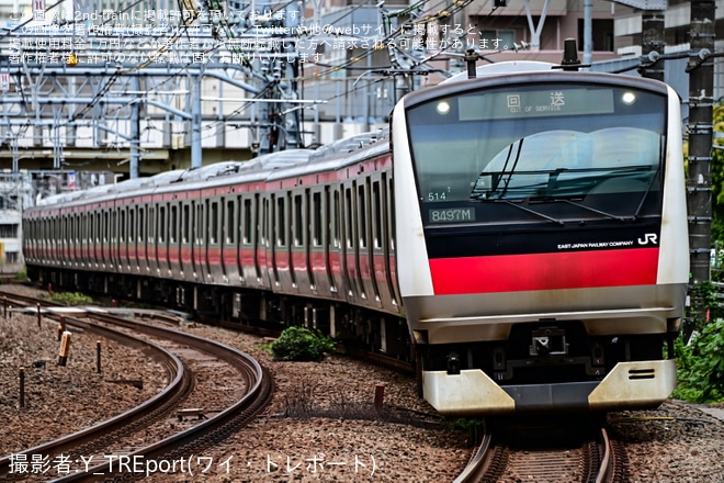 【JR東】E233系ケヨ514編成東京総合車両センター出場回送(202605)を不明で撮影した写真