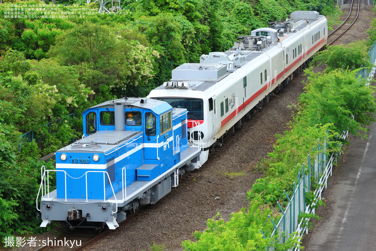 【京葉臨海】KD60-3牽引によるキヤE193系 East i-D検測の拡大写真