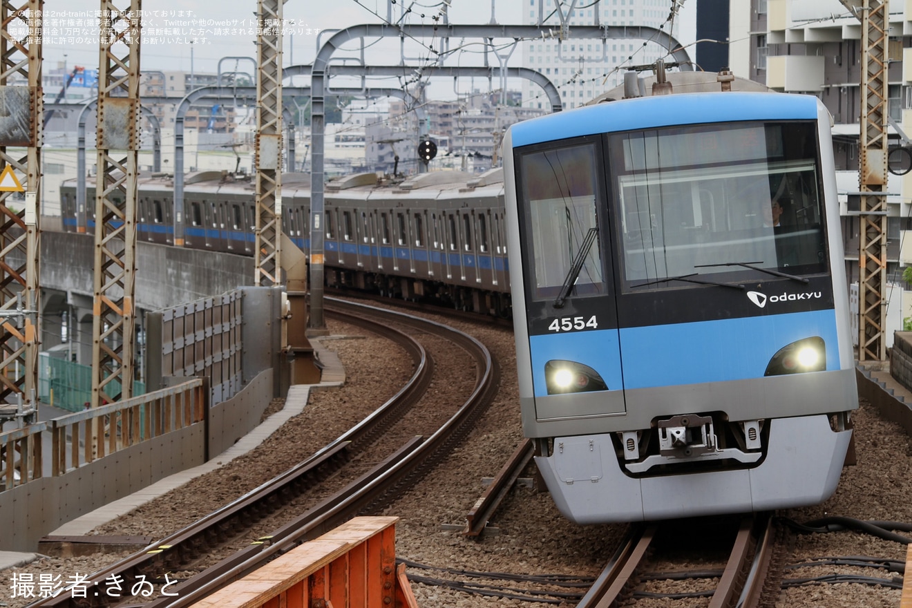【小田急】4000形4054Fが車輪交換試運転を実施の拡大写真