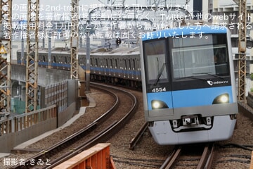 【小田急】4000形4054Fが車輪交換試運転を実施