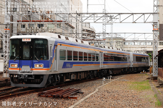 【南海】10000系10009F 千代田工場出場試運転を堺東～三国ヶ丘間で撮影した写真