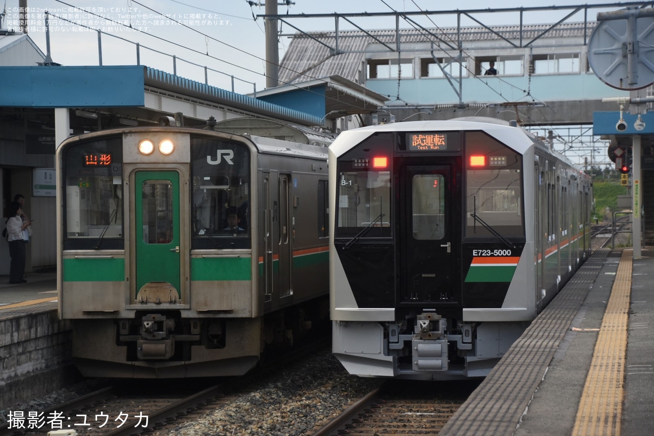 【JR東】E723系5000番台B-1編成が試運転の拡大写真