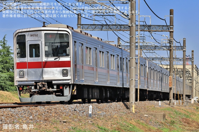 【東武】9050型9152F川越整備所出場回送(202605)を不明で撮影した写真