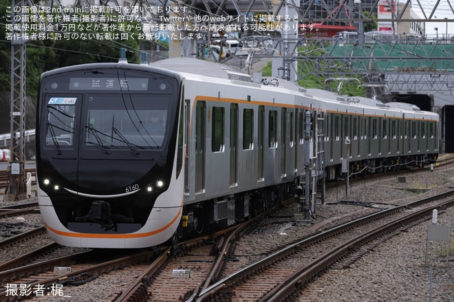 【東急】6020系6160Fが性能確認試運転を不明で撮影した写真