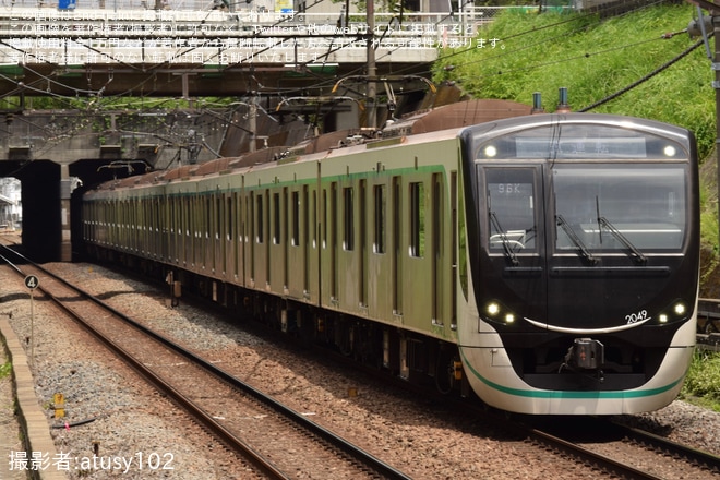【東急】2020系2149F長津田車両工場出場試運転を不明で撮影した写真