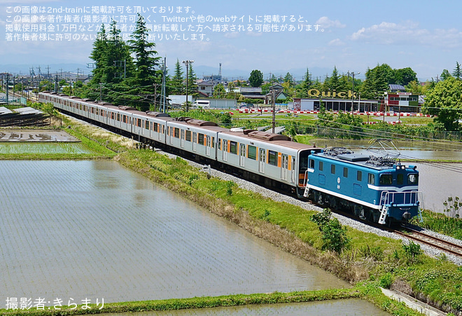 【東武】50070型51072Fが南栗橋工場入場回送を不明で撮影した写真