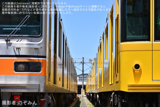 【メトロ】イベント列車「夢の冒険列車 ルート銀丸」で01系と1000系の撮影会が実施を不明で撮影した写真