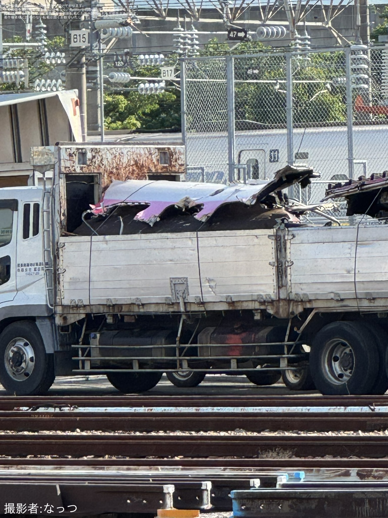 【JR西】「ハローキティ新幹線」500系V2編成2号車が解体完了の拡大写真