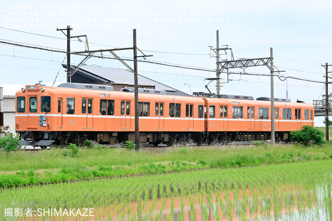 【養老】600系D06を使用した「武将隊列車」が運転を烏江～美濃高田間で撮影した写真