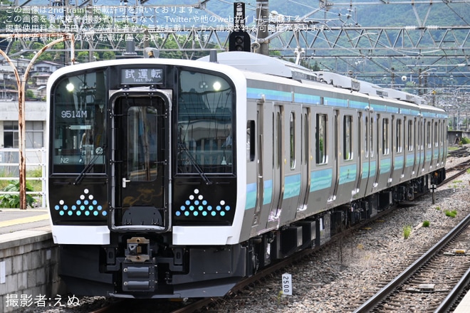【JR東】E131系N2編成が篠ノ井線で試運転を不明で撮影した写真