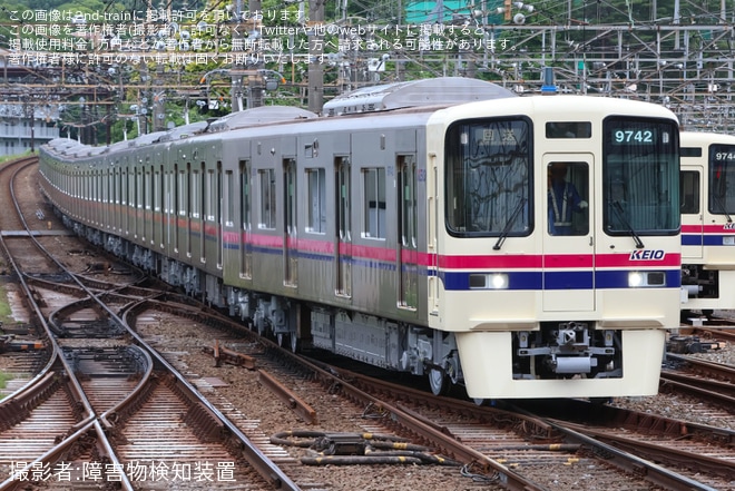 【京王】9000系9742F 若葉台工場出場試運転を不明で撮影した写真